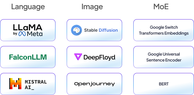 Library of pre-trained AI models on Neysa Velocis